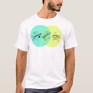 Keytar Platypus Venn Diagramm 2 Essenzieller T - S T-Shirt