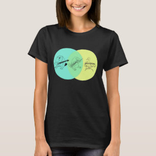 Keytar Platypus Venn Diagramm T-Shirt