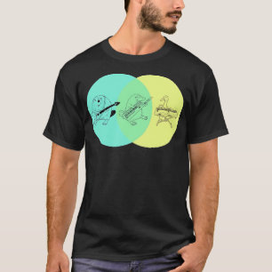 Keytar Platypus Venn Diagramm T-Shirt