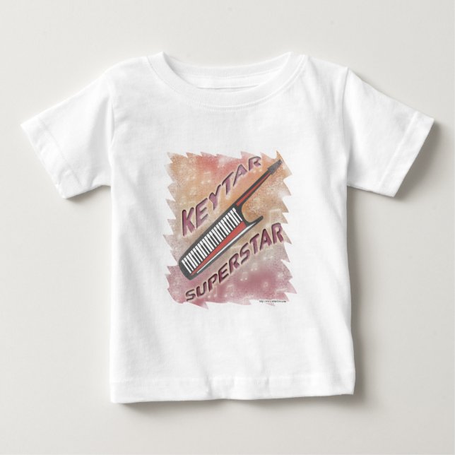 Keytar Superstar Baby T-shirt (Vorderseite)