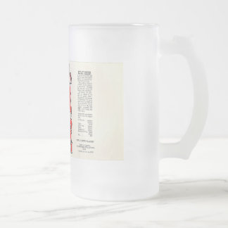 KFAT mattierte Bier-Tasse Mattglas Bierglas