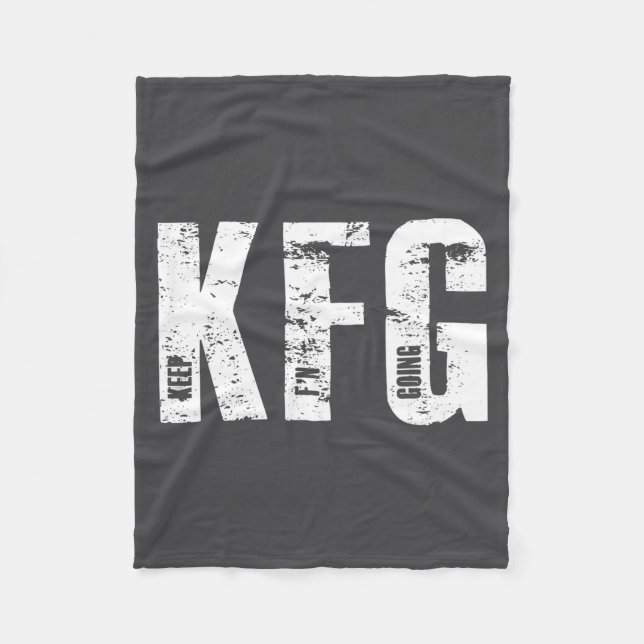 Kfg Keep F'n Going Military Style  Fleecedecke (Vorderseite)