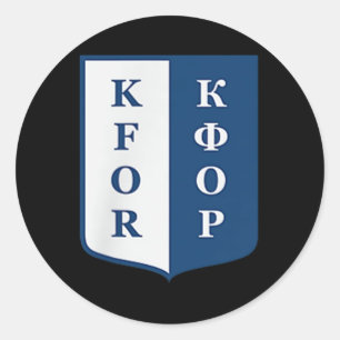 Kfor Kosovo Force Gemeinsame Friedenssicherungsope Runder Aufkleber