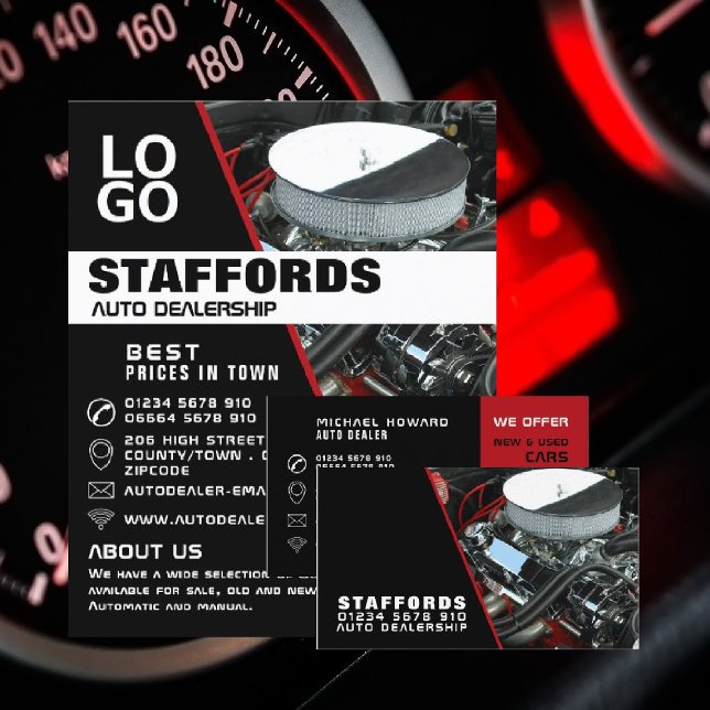 Kfz-Motor, Auto-Vertriebswerbung Flyer (Von Creator hochgeladen)