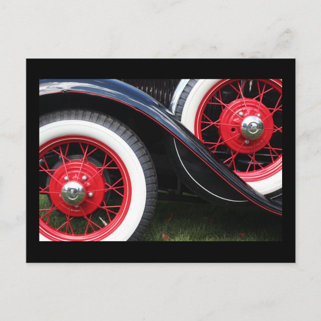 Kfz-Reifenkarte Postkarte (Vorderseite)