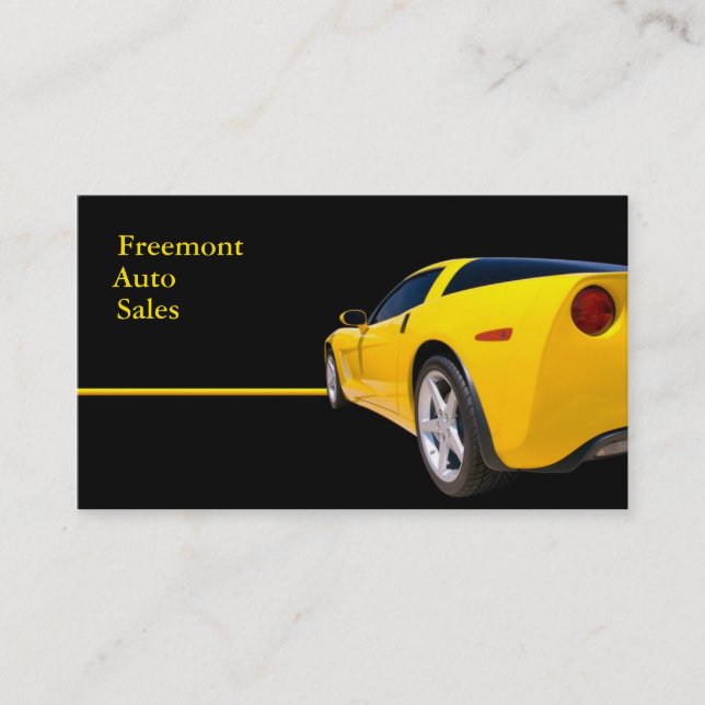 Kfz-Vertrieb Visitenkarte (Vorderseite)