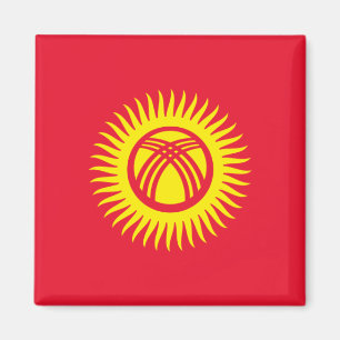 KG001 Kirgisische FLAG Kirgisistan, Magnet