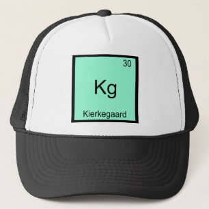 Kg - Kierkegaard Funny Element Chemistry Symbol T Truckerkappe