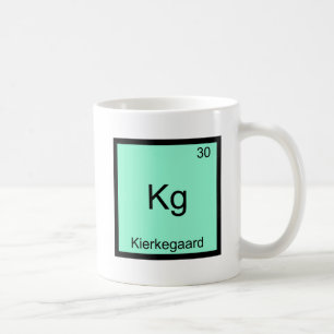 Kg - Kierkegaard Lustiges Element Chemie-Symbol T Kaffeetasse