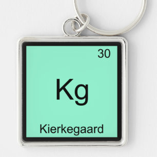 Kg - Kierkegaard Lustiges Element Chemie-Symbol T Schlüsselanhänger