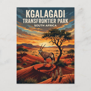 Kgalagadi-Transfrontier-Park Südafrika Postkarte