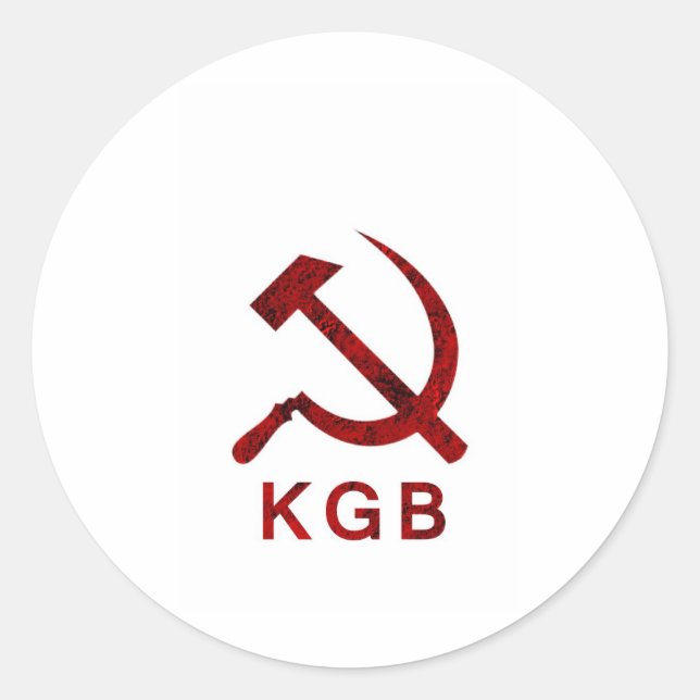 KGB RUNDER AUFKLEBER (Vorderseite)