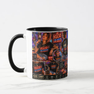 KGOD Radio Spätnacht Personalisierbar Anpassbar Tasse