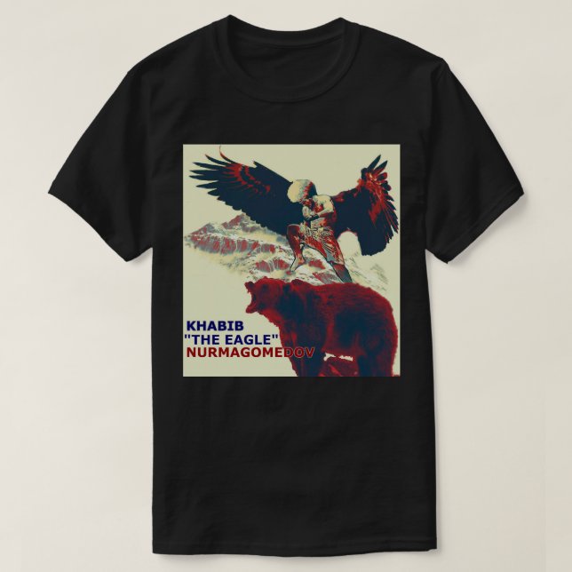 Khabib The Eagle Nurmagomedov Classic T Shirt (Design vorne)