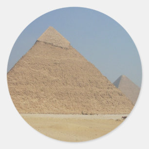 Khafre-Pyramide Runder Aufkleber