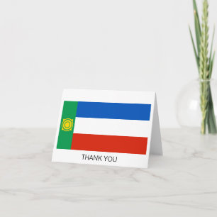 Khakassia Flag Dankeskarte