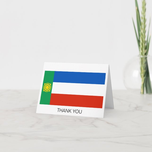 Khakassia Flag Dankeskarte (Vorderseite)