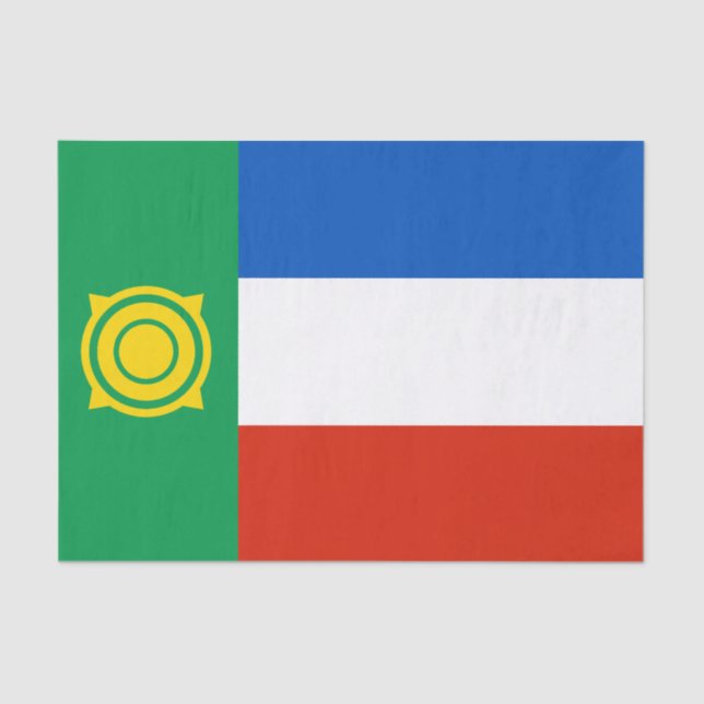 Khakassia Flag Seidenpapier (Vorderseite)