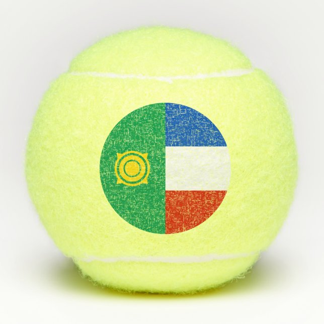 Khakassia Flag Tennisbälle (Vorderseite)