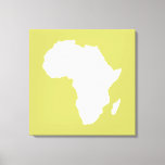 Khaki Audacious Africa Leinwanddruck<br><div class="desc">Afrika kartografiert Kontur in Weiß mit Kontrastfarben in Emporio Moffas "Safari"-Palette,  inspiriert durch die wagemutige Abenteuerlust und Wildnis des Kontinents.</div>