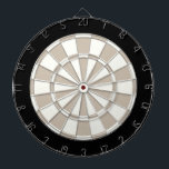 Khaki Black und White Dartscheibe<br><div class="desc">Khaki Black and White Dart Board</div>