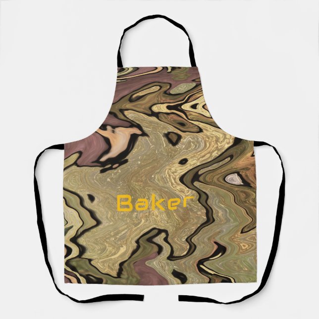 Khaki Camouflage tarouflage Cook Baker personalisi Schürze (Vorderseite)