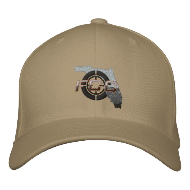 Khaki FCC bestickte Cap Kappe (Vorderseite)