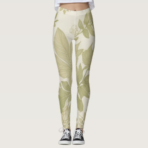 Khaki Green Öko-Friendly Botanical Greenerenerity  Leggings