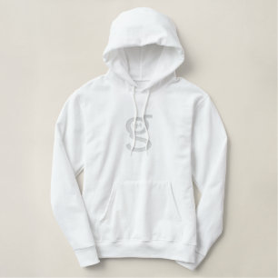Khaki Hoodie w Large White Logo