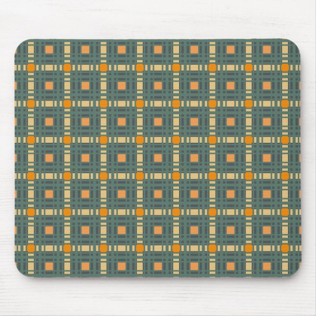 Khaki karierte tartan-Maus-Pad, Schreibtischmatte Mousepad (Vorne)