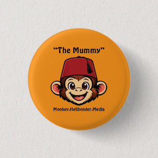 Khaki Makaken-Affen-Knopf - Die Mumie Button