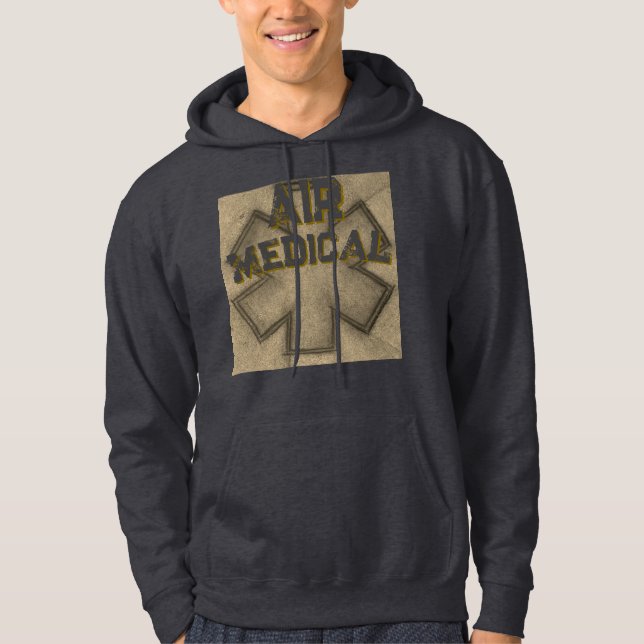Khaki Men's Air Medical Hoodie (Vorderseite)