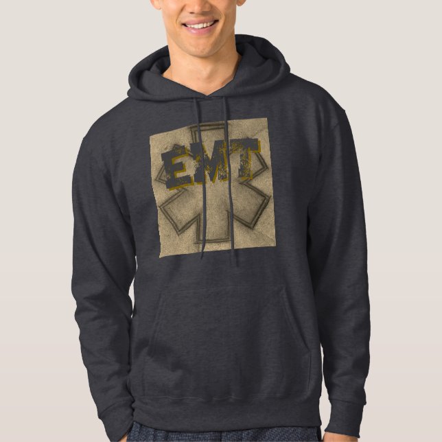 Khaki Men's EMT Hoodie (Vorderseite)