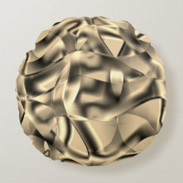 Khaki- oder Beige-Formen, in hellen Tönen Rundes Kissen