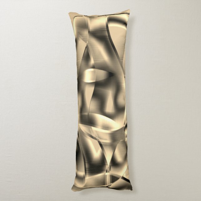 Khaki- oder Beige-Formen, in hellen Tönen Seitenschläferkissen (Rückseite (Vertikal))