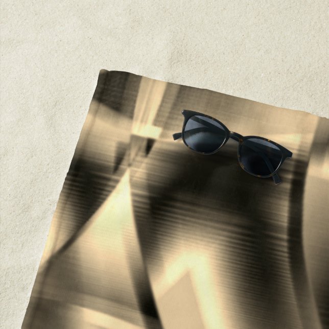 Khaki- oder Beige-Formen, in hellen Tönen Strandtuch (Beispiel)