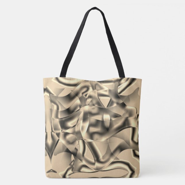 Khaki- oder Beige-Formen, in hellen Tönen Tasche (Rückseite)