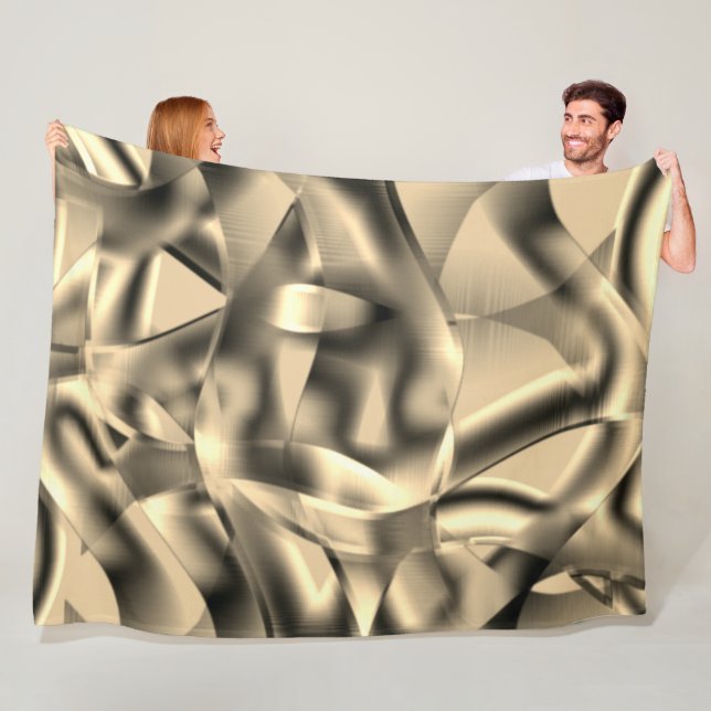 Khaki- oder Beige-Gebärde in kräftigen Tönen Fleecedecke (Beispiel)