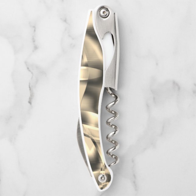 Khaki- oder Beige-Gebärde in kräftigen Tönen Kellnermesser (Rückseite)