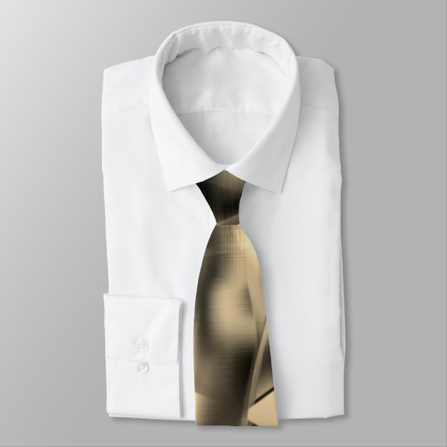 Khaki- oder Beige-Gebärde in kräftigen Tönen Krawatte (Gebunden)