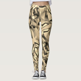 Khaki- oder Beige-Gebärde in kräftigen Tönen Leggings