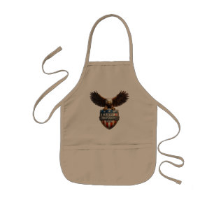Khaki patriotischer Adler Schild Schürze