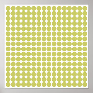 Khaki Safari Dot Poster