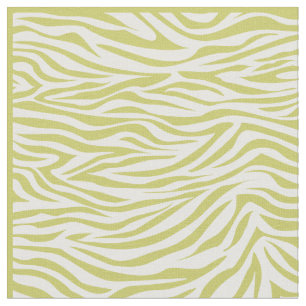 Khaki Safari Zebra Fabric Stoff