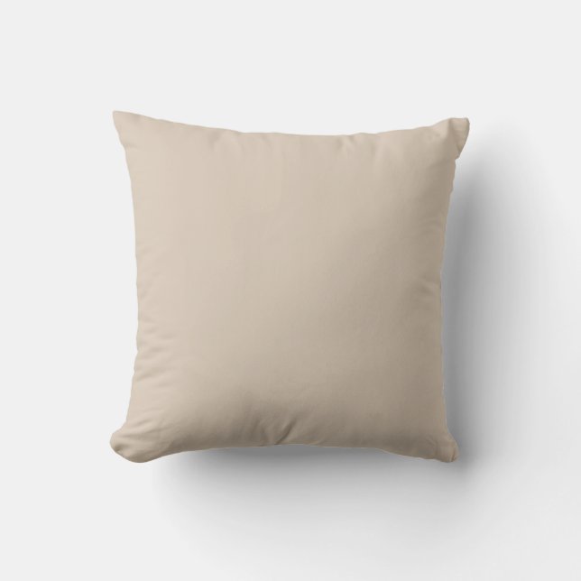 Khaki Solid Color, Cushion, Modern, Simple, Elegan Kissen (Vorderseite)