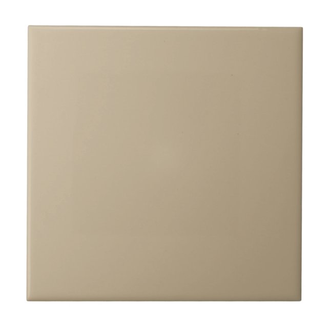 Khaki Solid Color Fliese (Vorderseite)