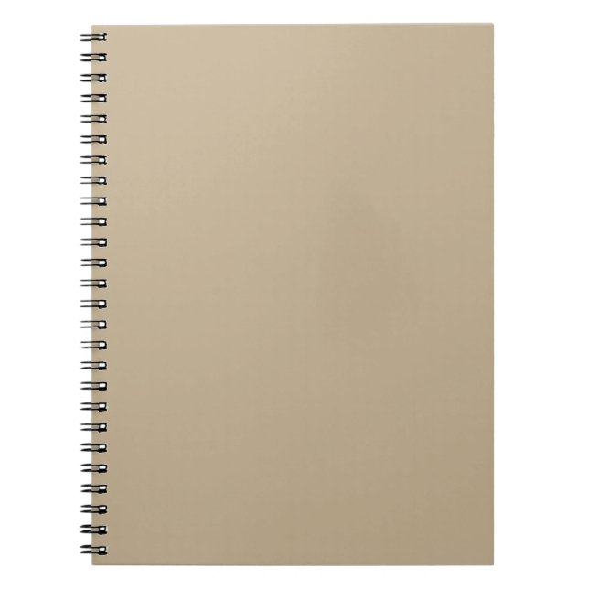 Khaki Spiral Notebook Notizblock (Vorderseite)
