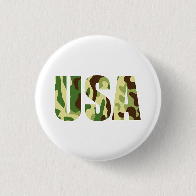 Khaki-Tarnschild Button (Vorderseite)