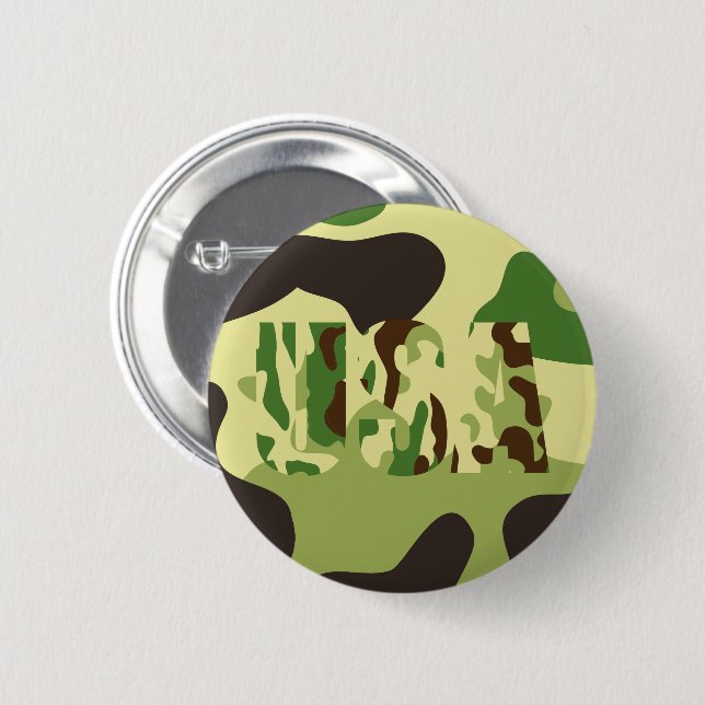 Khaki-Tarnschild Button (Vorne & Hinten)