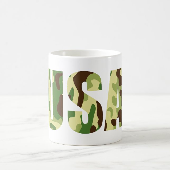 Khaki-Tarnschild Kaffeetasse (Mittel)